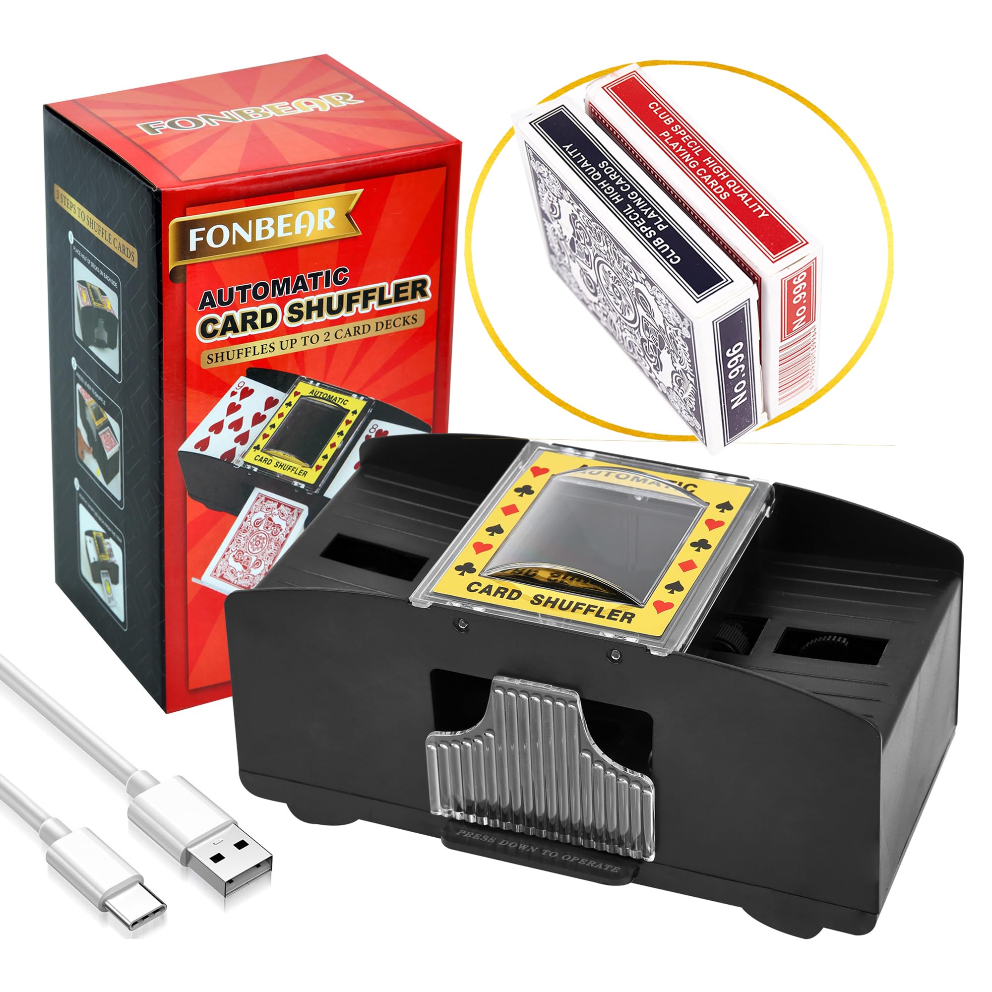 Mélangeur De Cartes Automatique Nicoone - Pour Poker, Texas Hold'em, Blackjack