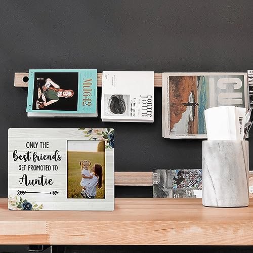 FONDCANYON Aunt Picture Frames, Pregnancy Announcements, Baby Announcement Gifts - 4x6 Photo Frame for Auntie Gifts