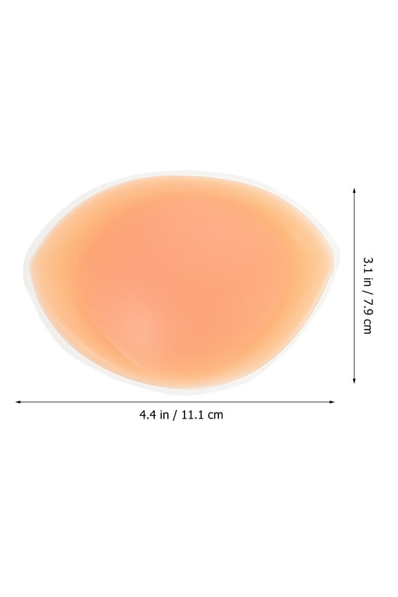 Silicone Padded Bra Inserts Beige 1 Pair Comfortable Soft Bra Enhancers for Women