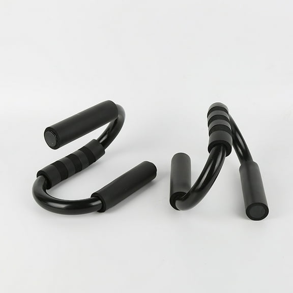 FONDOTIN 1 Pair Plank for Abdominal Trainer Black Titanium Steel Foam Non-Slip Design