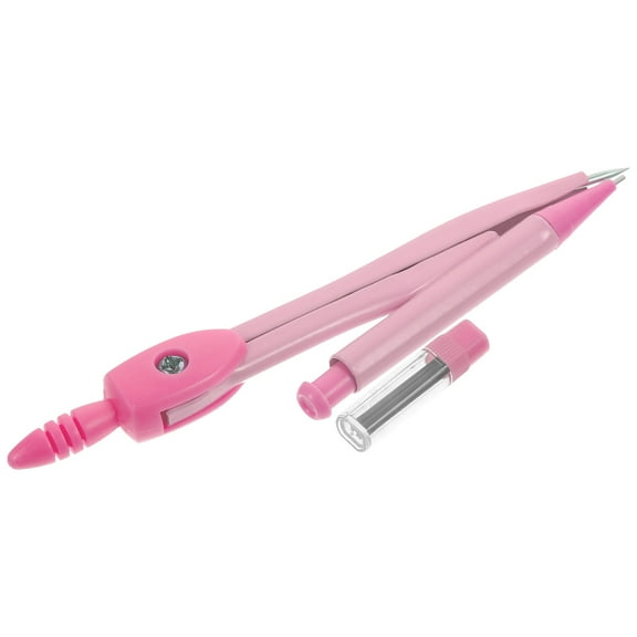 FONDOTIN 1 Set Circle Drawing Compasses Pink Metal For Carpentry And School Use 4.7x1.0x0.4in