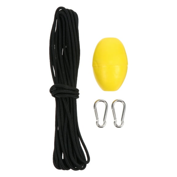 FONDOTIN 1 Set Fishing Drift Anchors System Nylon Yellow for Boat and Kayak