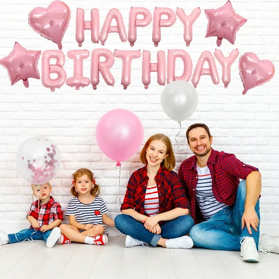 FONDOTIN Balloon Set Pink Paper 1 Set 270X100X0.1Cm