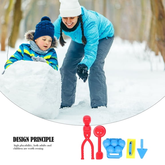 FONDOTIN 1 Set Winter Maker Tool Clips For Fun Outdoor Snow Play Design For Family Snow Fights Selection Random Color