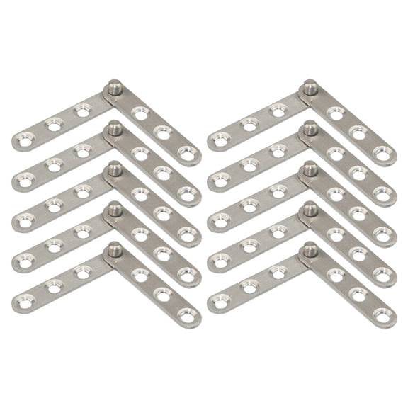 FONDOTIN  10 Pcs Wardrobe Door Hinges Detachable Black Cabinet for Doors Kitchen