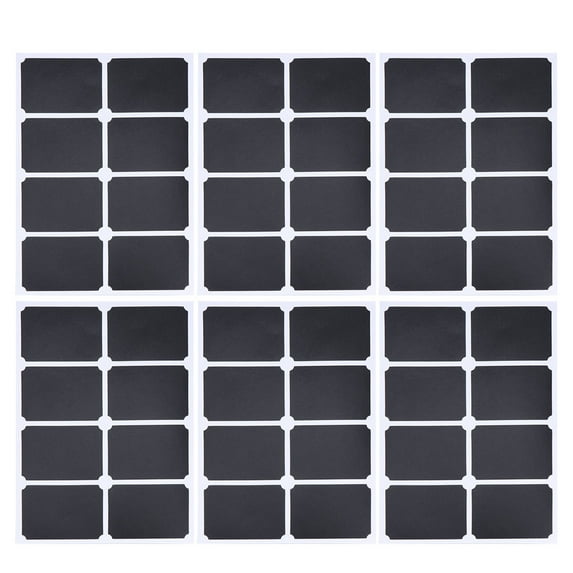 FONDOTIN 10 Sheets Black Board Sticker Labels PVC for Kitchen and Classroom Use
