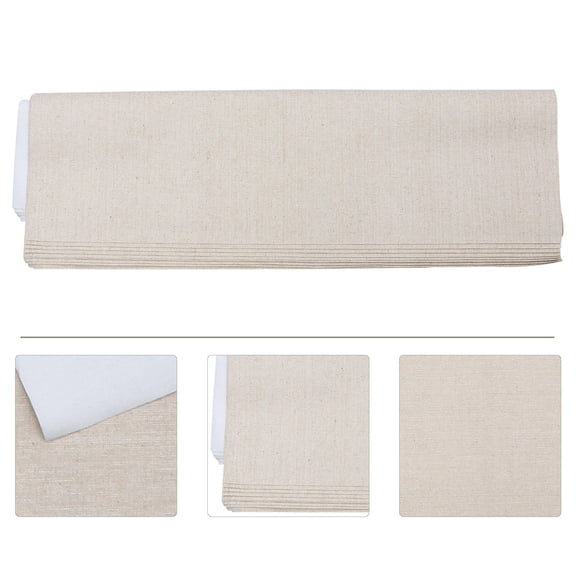 FONDOTIN Painting Canvas Beige Cotton 10 Sheets 18.5x14.6in