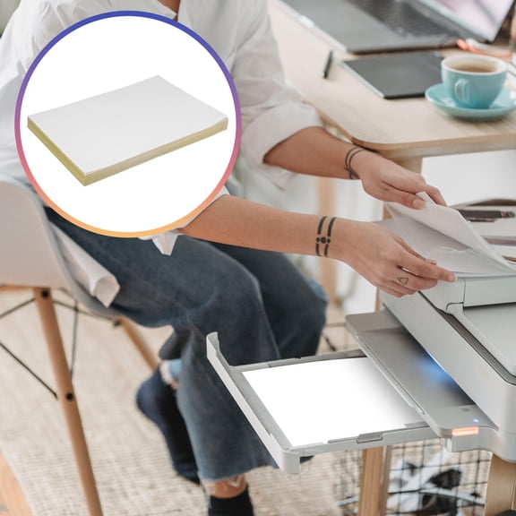 FONDOTIN 100 Sheets Adhesive PVC For Inkjet Printing Car Decals