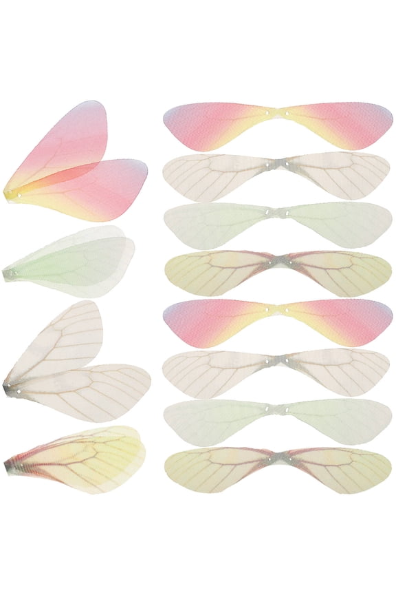 Colorful Yarn Dragonfly Wing Charms for Jewelry Making, Beading Supplies, and Handmade Craft Accessories