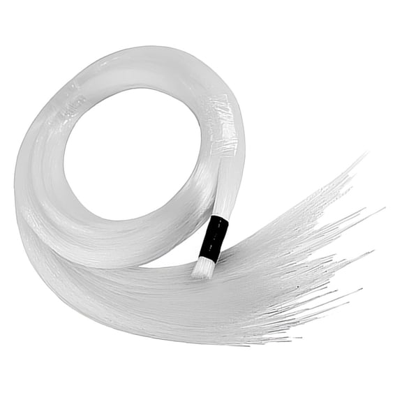 FONDOTIN 100Pcs LED Fiber Optic Light Plastic White for Courtyard and Lawn Atmosphere