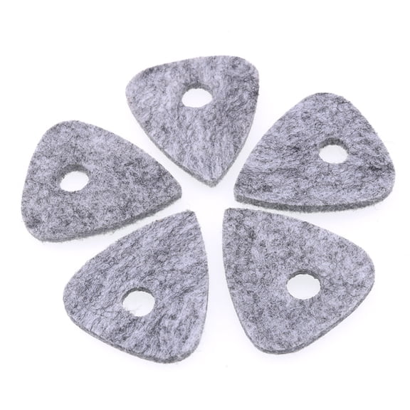 FONDOTIN 10Pcs Assorted Color Wool Felt Guitar Pick Comfortable Grip Flexible for Guitar