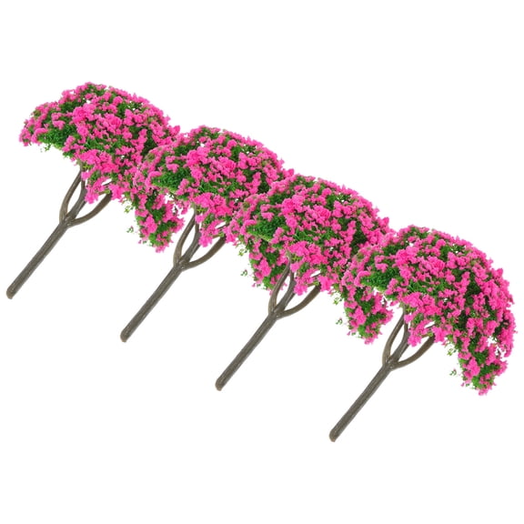 FONDOTIN 10Pcs Mini Tree for Sand Table Use with Synthesis Material and Realistic Shapes for Children and Families