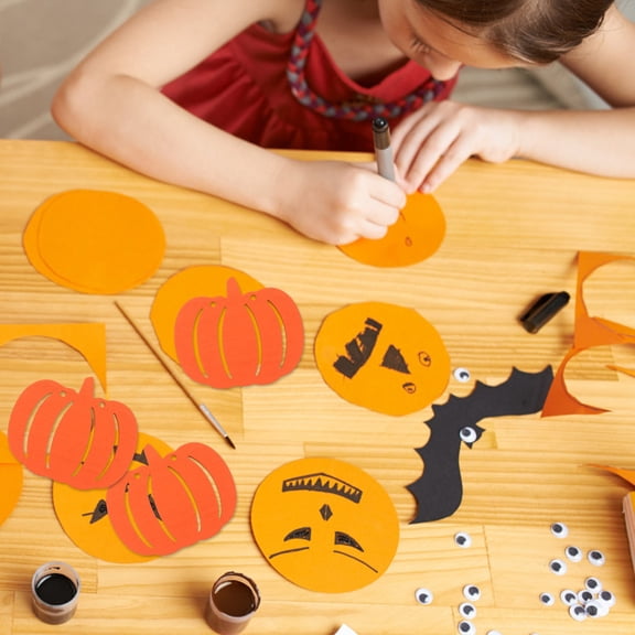 FONDOTIN 10Pcs Pumpkin Cutouts Diy Accessories For And Diy Craft Projects