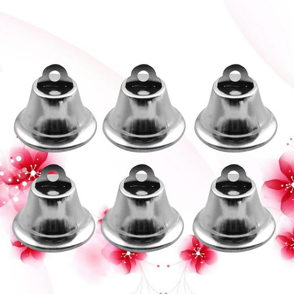 FONDOTIN 10Pcs Small Craft Bells Silver for DIY Crafts and Home Decoration Christmas Enthusiasts