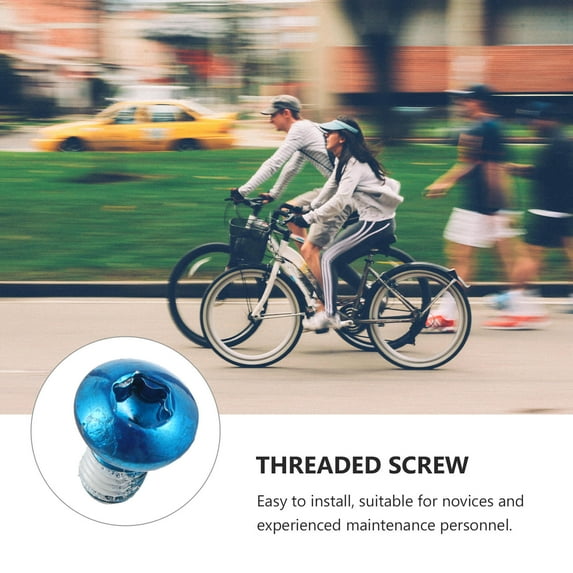 FONDOTIN 12-Pack Color Coated Bike Disc Bolts Screws for Secure Disc Rotor Fixing