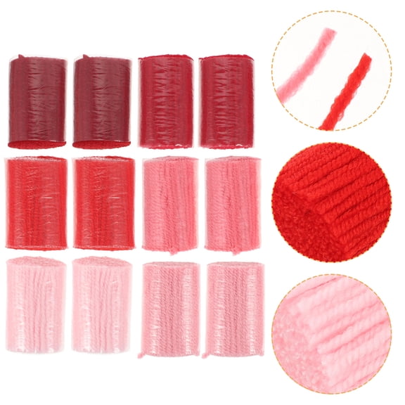 FONDOTIN Acrylic Fiber Yarn Assorted Colors for Tufting, Crochet, Knitting and Craft Projects