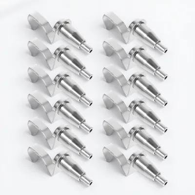 FONDOTIN 12pcs Photo Hangers Wire Rope Hooks Silver Iron Professional Design General Users