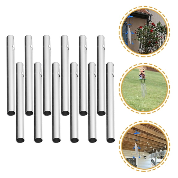 FONDOTIN Aluminum Wind Chime Tubes for Outdoor Garden, Patio, and Courtyard Decoration with Weather-Resistant Design