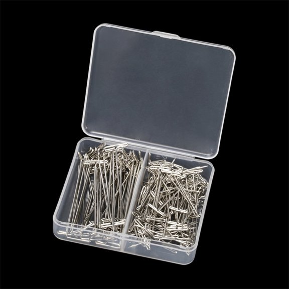 FONDOTIN 150Pcs Stainless Steel T Pins Set for Securing Wigs and Crafts with T-Bar Head Design