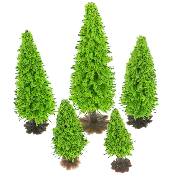 FONDOTIN 15Pcs Artificial Model Trees Lightweight Plastic and Iron for Landscape Decoration