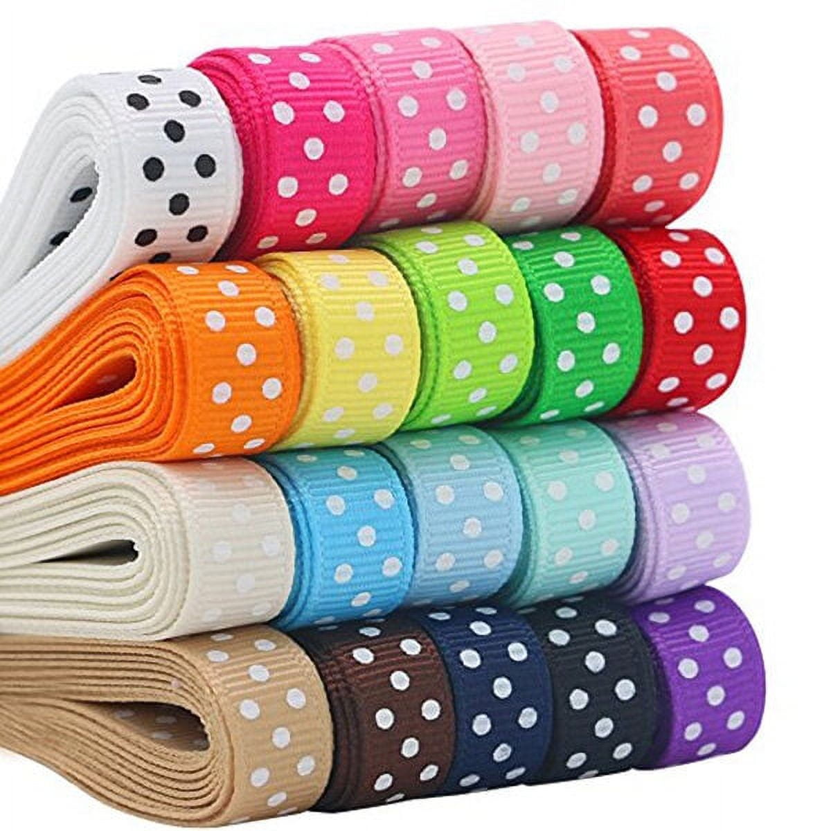 FONDOTIN 17 -Color Grosgrain Ribbons 40 Inch Hair Pink Assorted Mother ...