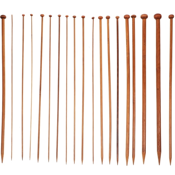 FONDOTIN Reusable Knitting Needles Wood for Pet Clothes Knitting 18 Pcs