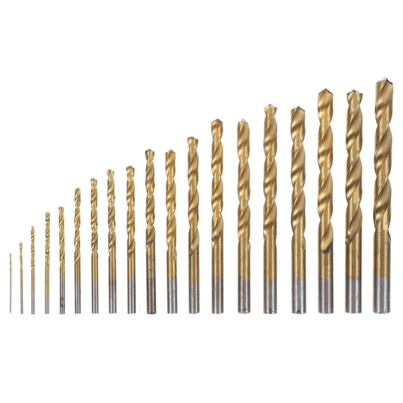 FONDOTIN 19-Piece Black Impact Drill Bit Set for Precise and Fast Drilling with Construction