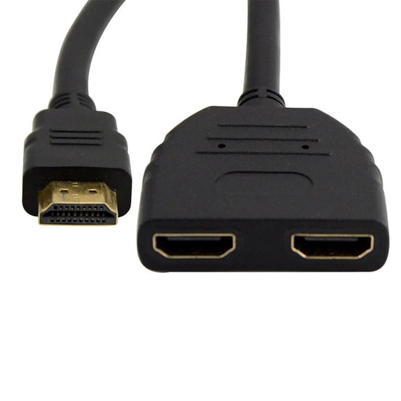 FONDOTIN Multi Monitor Adapter Cable Converter in Black, 1 Piece, Compatible with Dual Display Setup for Enhanced Productivity