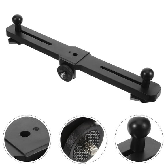 FONDOTIN Camera Mount Tripod Mount Light Bar Bracket Black 1Pack