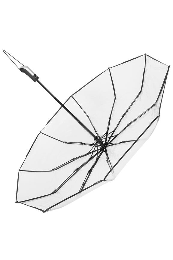 1Pack Compact Clear Umbrella Portable Automatic Opening and Closing Water Resistance