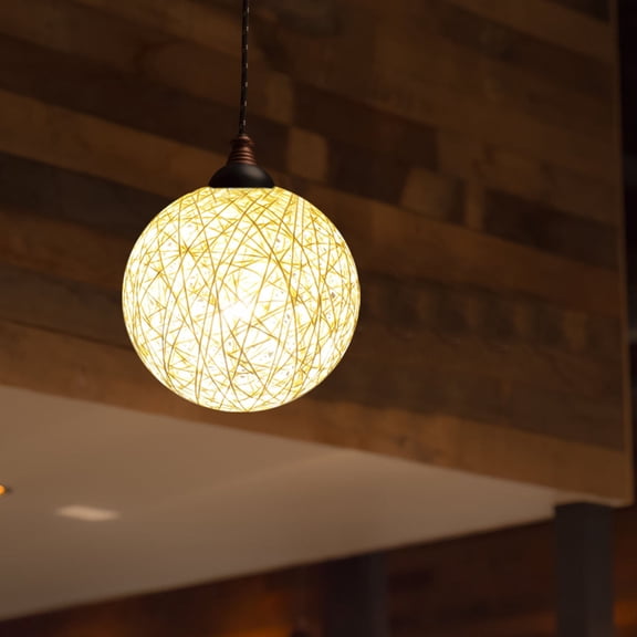 FONDOTIN 1Pack Creative Lampshade Light Shield Beige Hanging Lamp Shades Room Accent