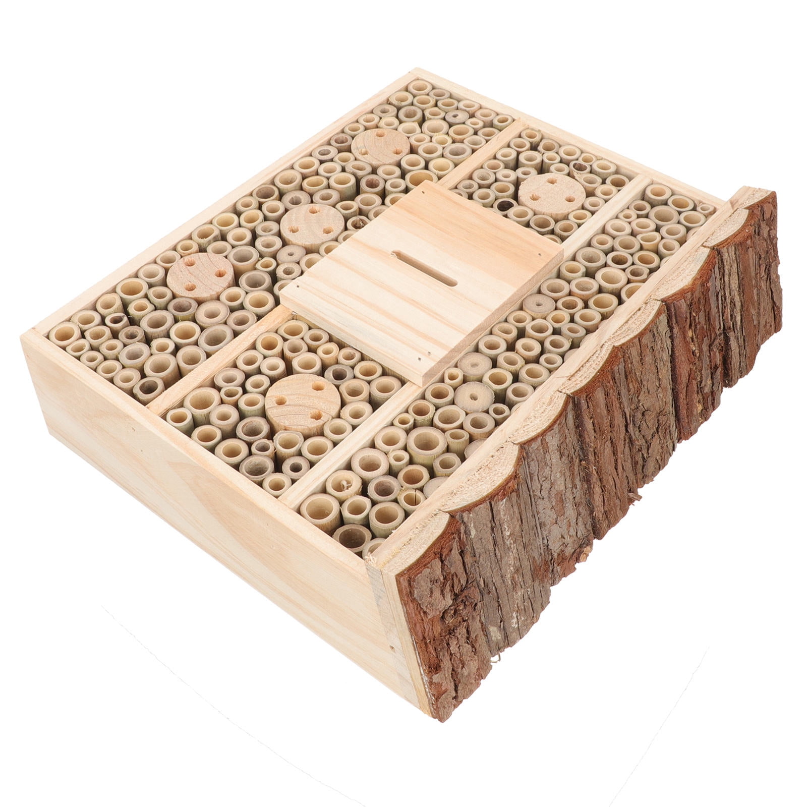 FONDOTIN 1Pack Insect House for Bee House in Garden Beige Hut Style ...