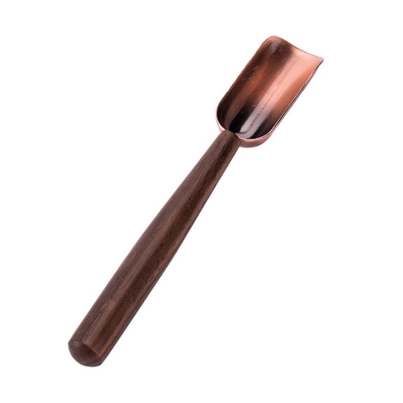 FONDOTIN Chinese Tea Scoop Teaspoons Brown Plastic 1Pcs 7.47X1.06X1.06in