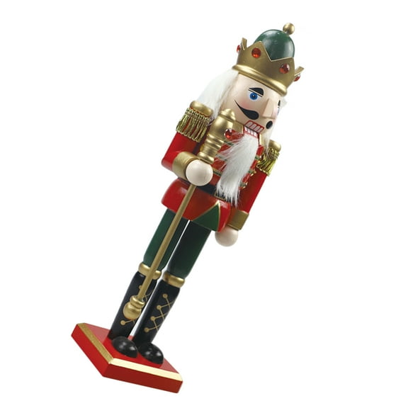 FONDOTIN 1Pack Nutcrackers Figures Multi Color 30X10X8In Wooden Craft for Christmas Home Decor