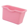 thumbnail image 1 of FONDOTIN Hanging Trash Bin Pink Plastic Garbage Container 1Pack 8.3X5.3X4.9In, 1 of 8