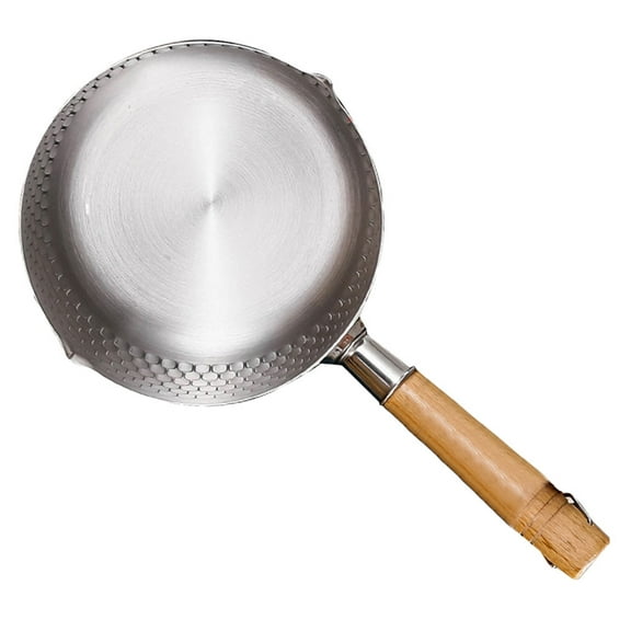 FONDOTIN 1Pack Small Kettle Stainless Steel Milk Pot for Household Users