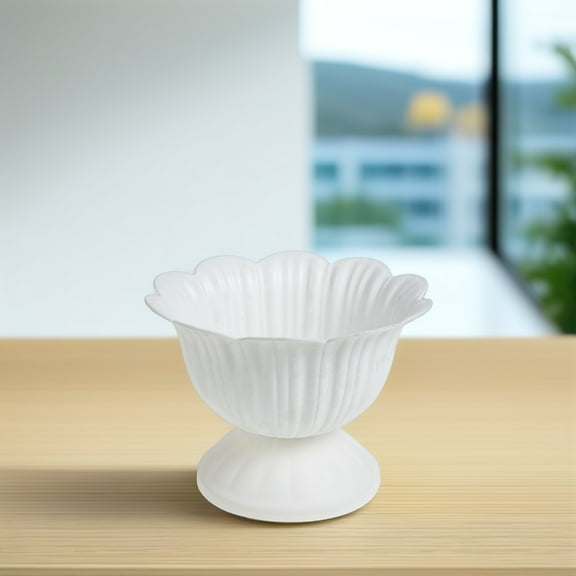 FONDOTIN 1Pack Urn Shaped Planter Outdoor White PP for Home Use