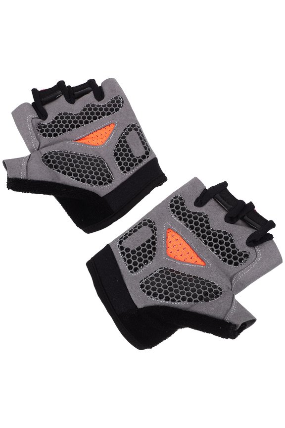 1Pair Pink Half Finger Gloves for Mountain Climbing and Riding Breathable Design