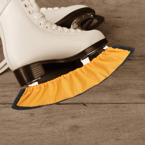 FONDOTIN 1Pair Yellow Skating Blades Protector for Preventing Chipping and Blade Damage
