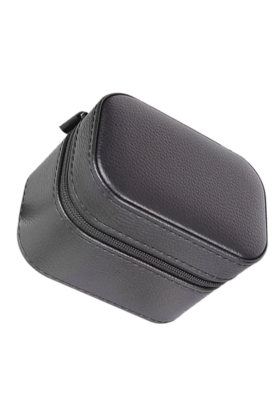 Black Jewelry Organizer Box with Smooth Texture, Storage for Watches, Accessories, and Small Items, 1 Piece