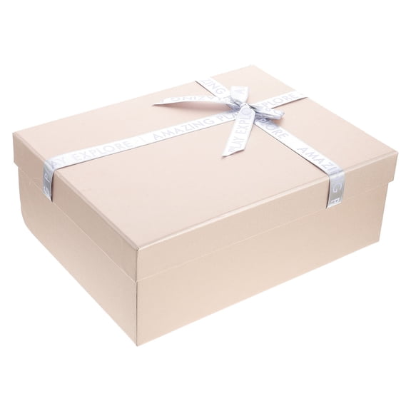 FONDOTIN 1Pcs Small Boxes Packing Box Golden Silk Ribbon Storage for Friends and Family