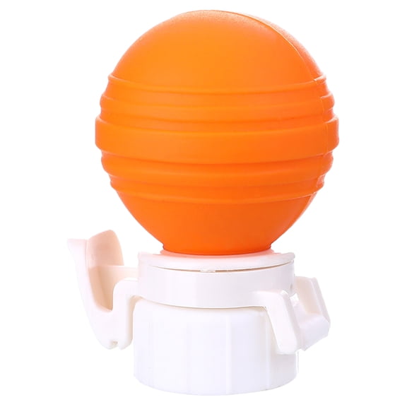 FONDOTIN Orange Leak-Proof Soda Bottle Cap with Built-in Manual Air Pump and Easy Pour Button for Bottled Drinks