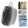thumbnail image 1 of FONDOTIN 1Pc Plastic Laundry Brush for Stains and Bathroom Cleaning 4.3x3.3x2.6in, 1 of 8