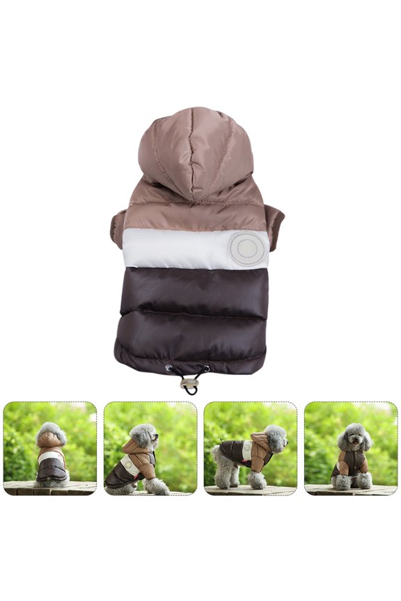 1Pc Stylish Dog Warm Vest Loose Fit Cotton Material for Cozy Winter Walks