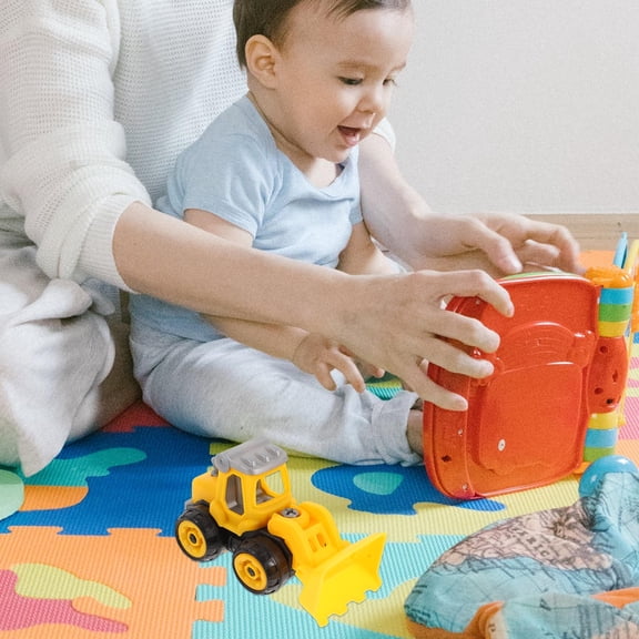 FONDOTIN Engineering Car Toy DIY Car Toy High-strength Plastic Children Assemblable Holiday 1Pcs