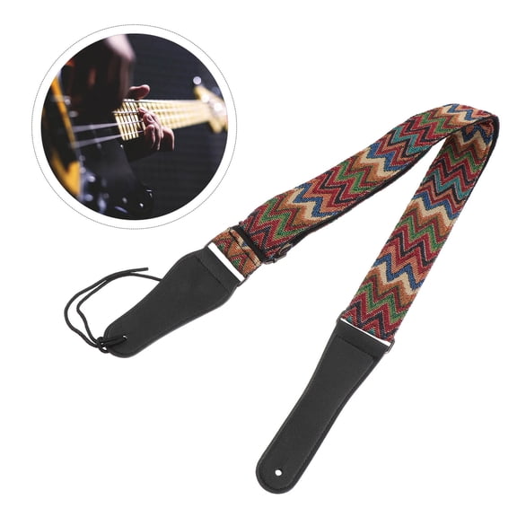 FONDOTIN 1Pc Chic Acoustic Guitar Belt Multi Use Strap for Ukulele and Bass Instruments