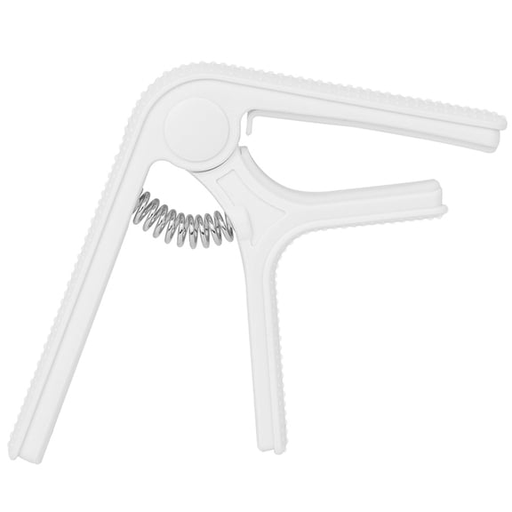 FONDOTIN Guitar Capo White Plastic 1Pcs 3.7x2.9x0.5in