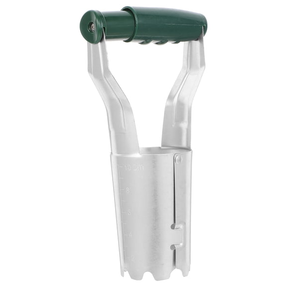 FONDOTIN Garden Vegetable Transplanting Tube with Wooden Handle for Easy, Efficient Planting and Agricultural Gardening Use