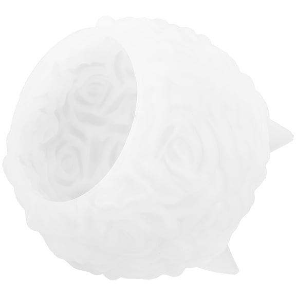 FONDOTIN 1Pcs Flower Wax Mold White for DIY Making with Creative Three Dimensional Design