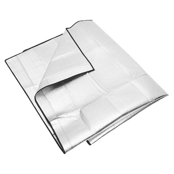 FONDOTIN Durable Hiking Sitting Pad Nap Mat Silver Rectangular 1Pack